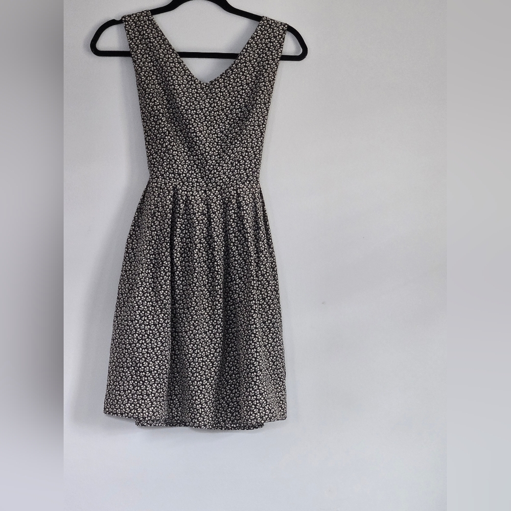 Black and Cream Preppy Dress